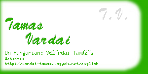 tamas vardai business card